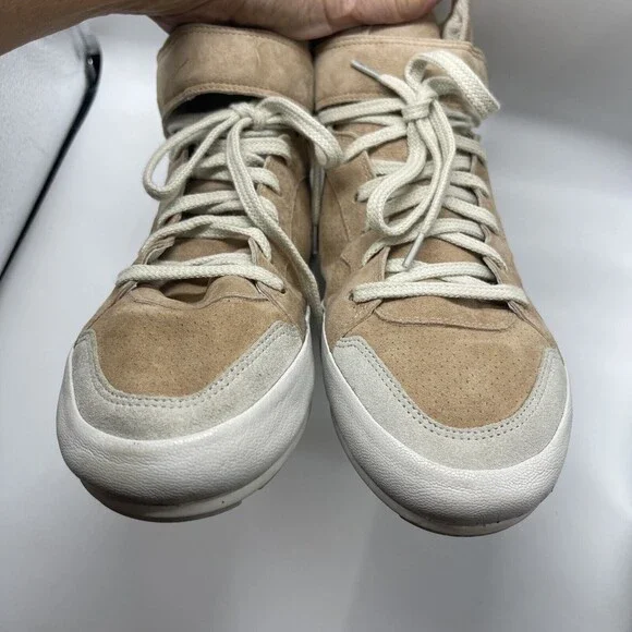 Isabel Marant Etoile Bessy Suede Leather Blush Hightop Sneakers Sz 40 - Picture 7 of 12